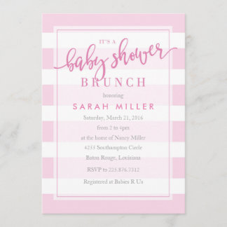 Rand Girl, Girl, babystölder Brunch-inbjudan Inbjudningar