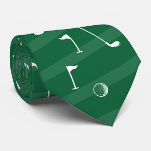 Rand Golf Mönster Boll Flagga Klubb Golfer Gift Slips