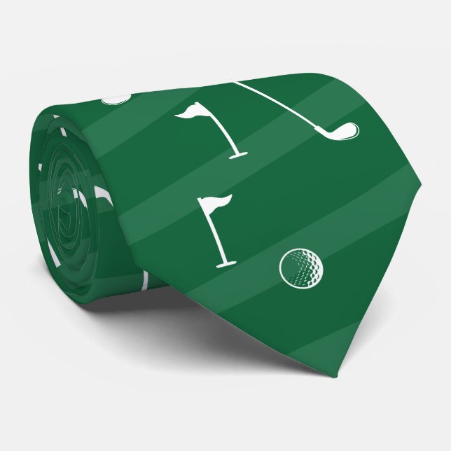 Rand Golf Mönster Boll Flagga Klubb Golfer Gift Slips (Rullad)
