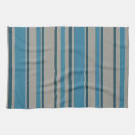 Rand Grått och blå Kökshandduk