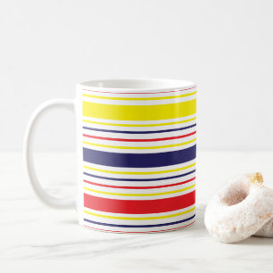 Rand Gult Blue Red Kaffemugg