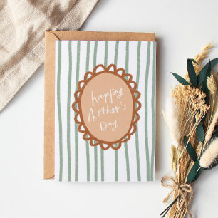 Rand Hand plockade Ram Lycklig Mors dag Tack Kort