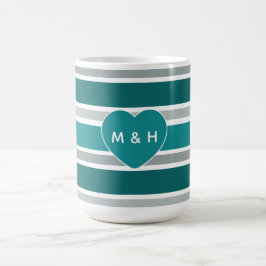 Rand & Hjärtat anpassningsbar monogram mugg
