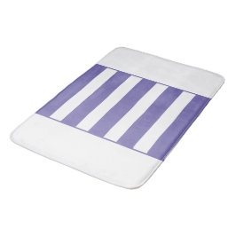 Rand i mitten. Periwinkle och white. Badrumsmatta