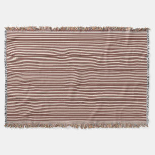 Rand i naturlig färg-brun och blek rosa mysfilt