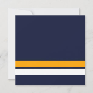 Rand i Tävlan Sporty Navy Blue Gult White Kant