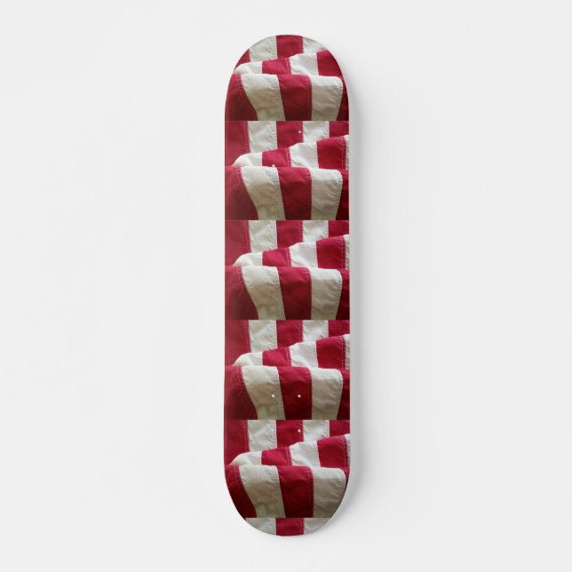 RAND i USA FLAGGA Mini Skateboard Bräda 18,5 Cm (Framsida)