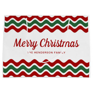 Rand-julen i Modern Red and Grönt