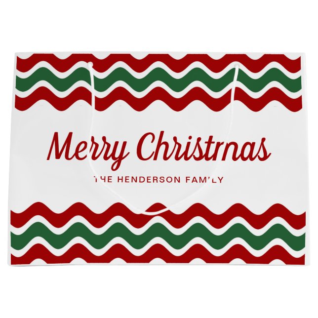 Rand-julen i Modern Red and Grönt (Framsidan)