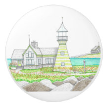 Rand Lighthouse Ceramic Door Knob