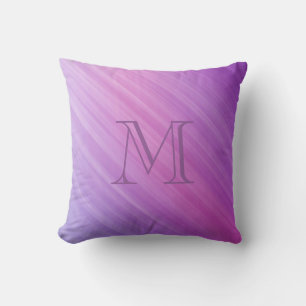 Rand Lila  Rosa Monogram Dekorativ kudde