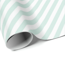 Rand Linjer Mint Grönt  Pastel White Fkänslig Presentpapper