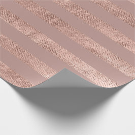 Rand Linjer Ro Guld minimal Metall Linen Presentpapper