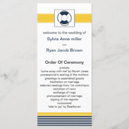 rand, livboj, nautiska bröllopsprogram program