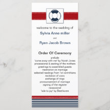 rand, livboj, nautiska bröllopsprogram