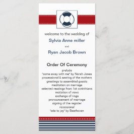 rand, livboj, nautiska bröllopsprogram program