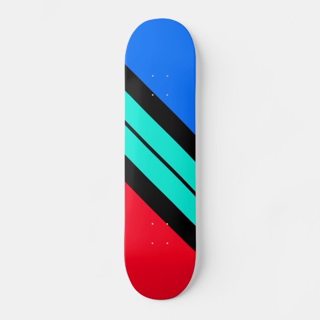 Rand, ljusröd blå akvatisk Tävla Mini Skateboard Bräda 18,5 Cm (Framsida)