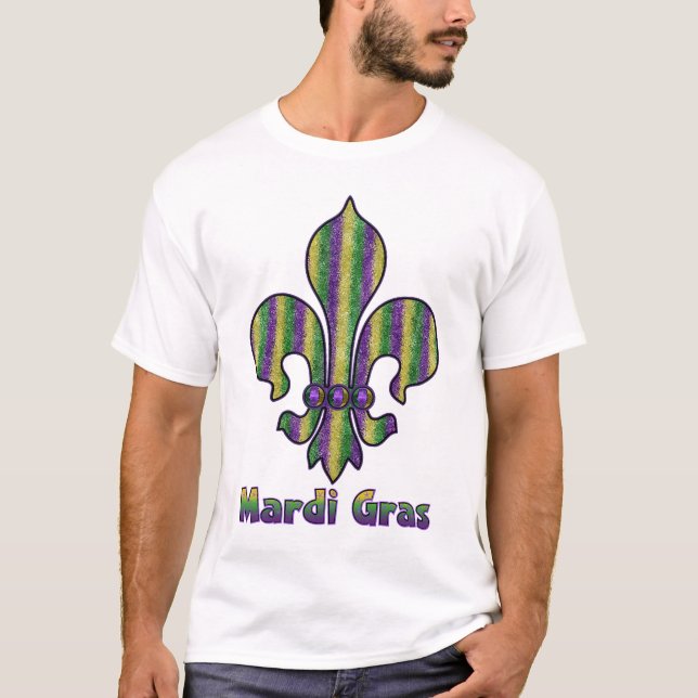 Rand Mardi Gras Fleur de lis T-shirt (Framsida)