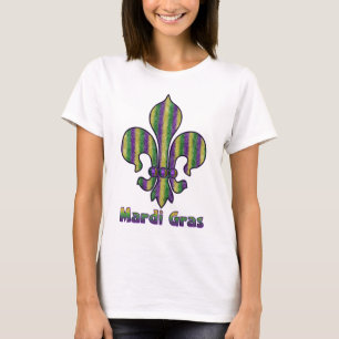 Rand Mardi Gras Fleur de lis T Shirt