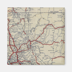 Rand McNally Junior Road Karta California och Neva Magnet
