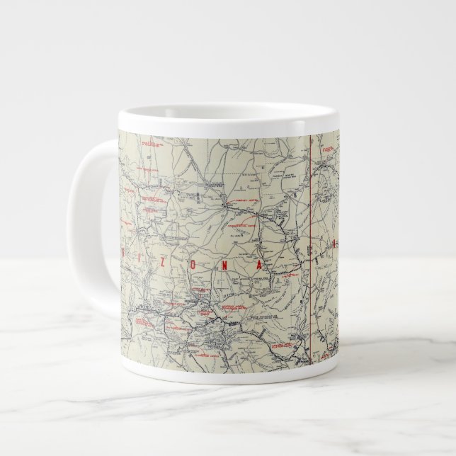 Rand McNally Officiell 1925 Auto Trails Jumbo Mugg (Framsida vänster)