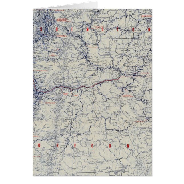 Rand McNally Officiell 1925 Auto Trails Karta Hälsningskort (Framsidan)