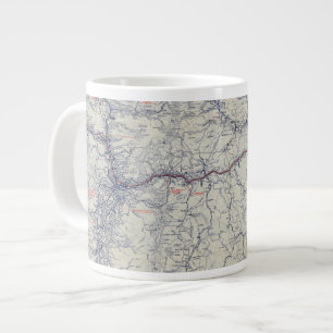 Rand McNally Officiell 1925 Auto Trails Karta Jumbo Mugg