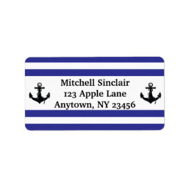 Rand med ankare adressetikett