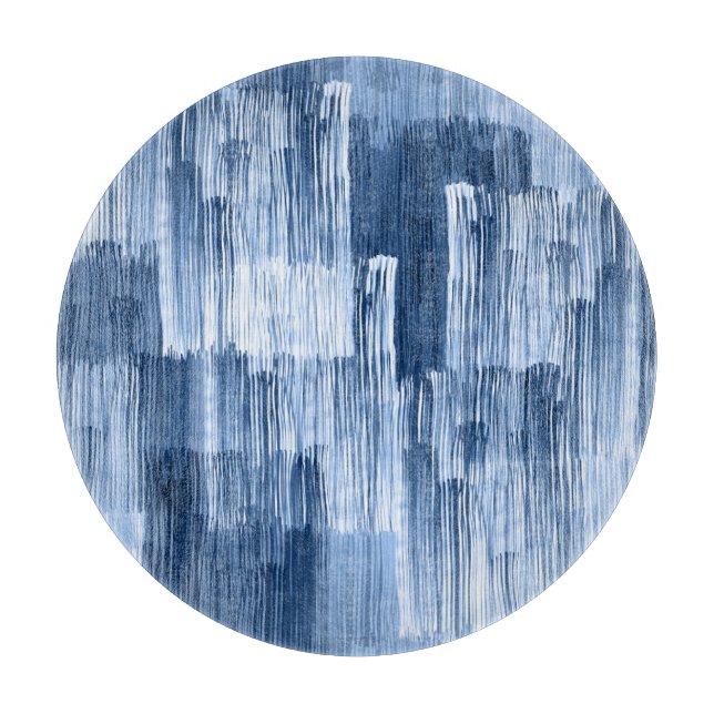 Rand med blå vattenfärg: Geometric Mönster (Framsidan)