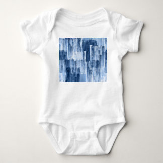 Rand med blå vattenfärg: Geometric Mönster T Shirt