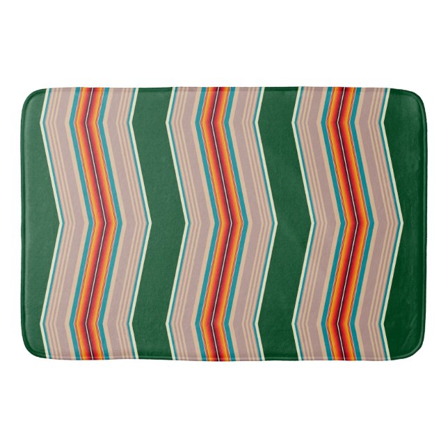 Rand Mönster-3 Bath Mat Badrumsmatta (Framsidan)