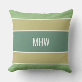 Rand Mönster anpassningsbar monogram dekorativ kud Utomhuskudde