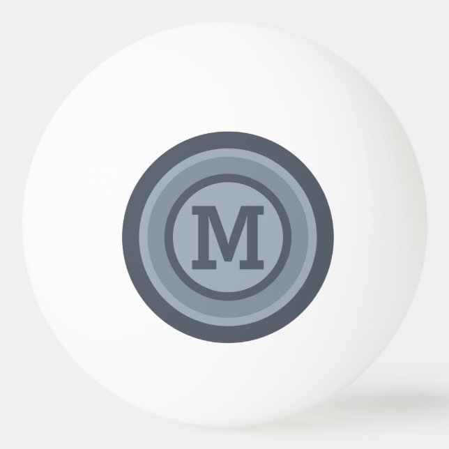 Rand Mönster anpassningsbar monogram ping pong bol Pingisboll (Framsidan)