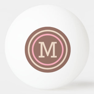 Rand Mönster anpassningsbar monogram ping pong bol Pingisboll