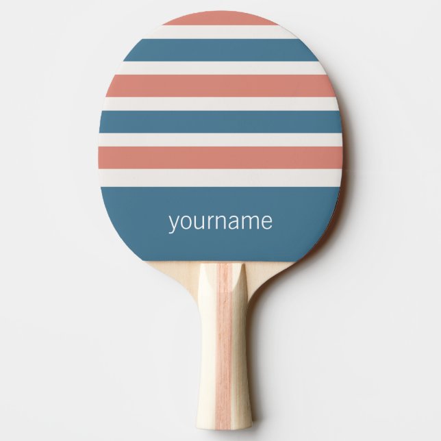 Rand Mönster anpassningsbar monogram ping pongpadd Pingisracket (Baksidan)