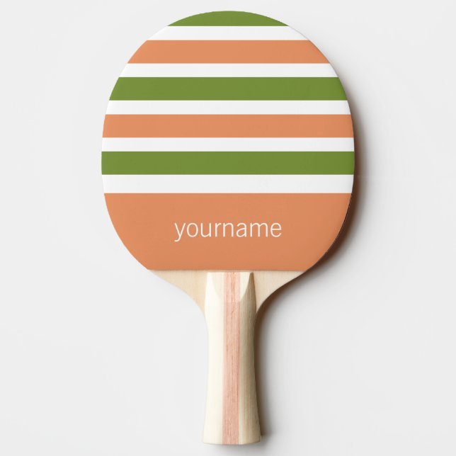 Rand Mönster anpassningsbar monogram ping pongpadd Pingisracket (Baksidan)