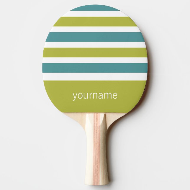 Rand Mönster anpassningsbar monogram ping pongpadd Pingisracket (Baksidan)
