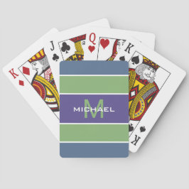 Rand Mönster anpassningsbar monogram pokerkort Casinokort