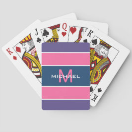 Rand Mönster anpassningsbar monogram pokerkort Spel Kort