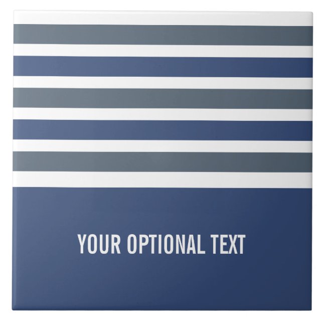 Rand Mönster anpassningsbar monogramplattor Kakelplatta (Framsidan)