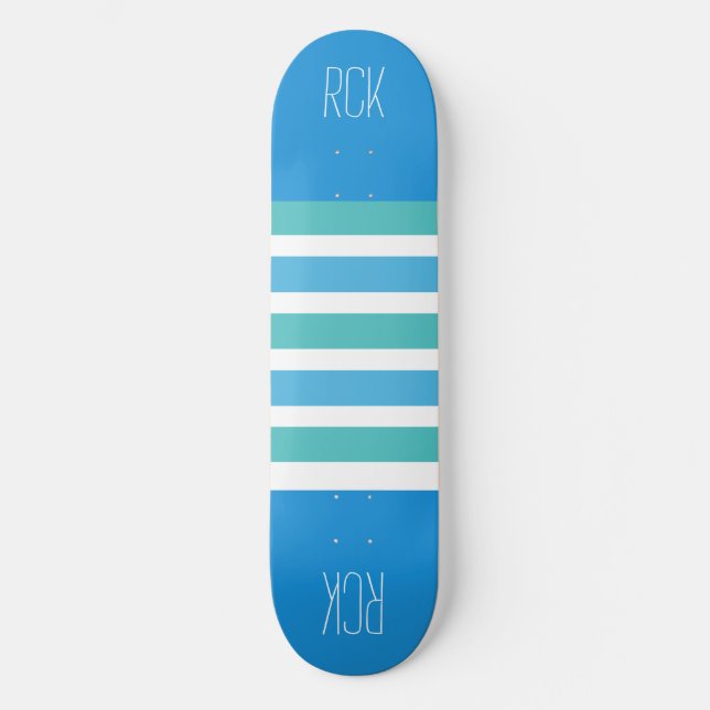 Rand Mönster-anpassningsbar, monogramskateboard Mini Skateboard Bräda 18,5 Cm (Framsida)