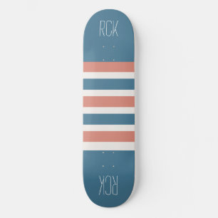 Rand Mönster-anpassningsbar, monogramskateboard Old School Skateboard Bräda 18 Cm
