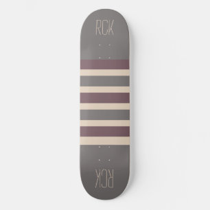 Rand Mönster-anpassningsbar, monogramskateboard Skateboard Bräda 20,5 Cm