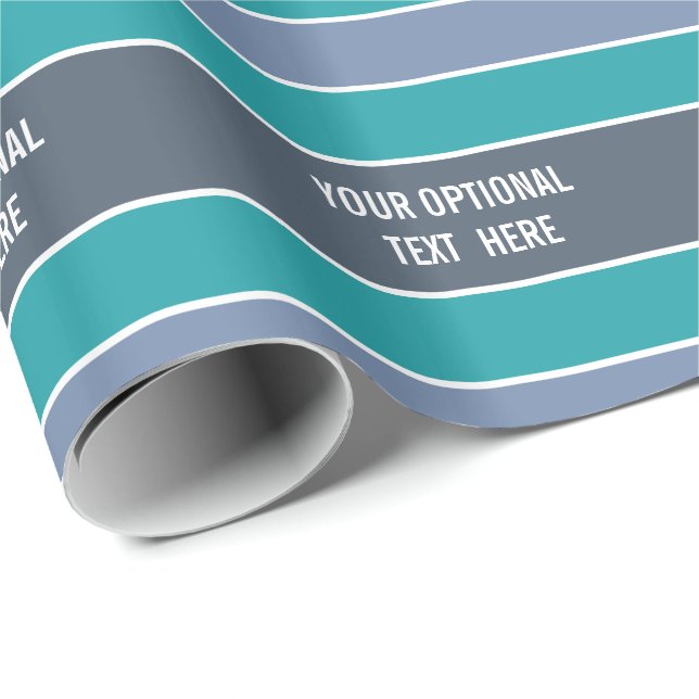 Rand Mönster anpassningsbar text som omsluter papp Presentpapper (Rullad Hörn)