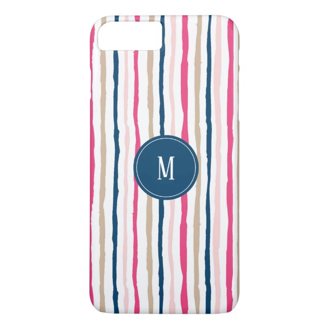 Rand Mönster Monogram Case-Mate iPhone Skal (Baksida)