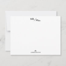 Rand Mr. och Par Personlig Stationery