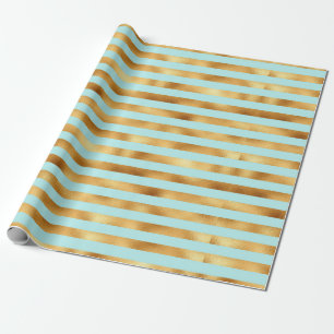 rand mynta och faux guld foil papper presentpapper