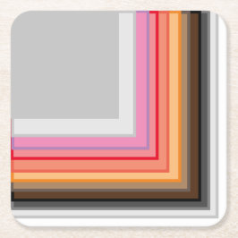 rand och fyrkanter med flera färger underlägg papper kvadrat