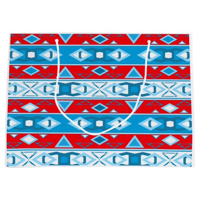 Rand och geometriska former av rött blått vitt (Framsidan)