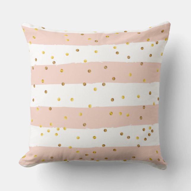 Rand och Polka dots Kudde (Framsida)